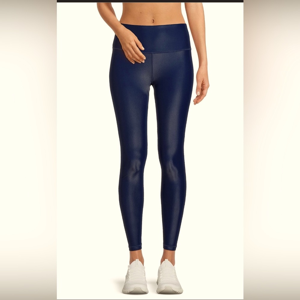 Antonio Melani Active Coated Shine Gleam Coordinating High Waisted Leggings